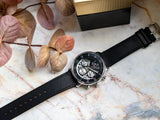 Buy Shop Tommy Hilfiger Legend Chronograph Black Dial Black Leather Strap Watch For Men - 1710565 USA Online