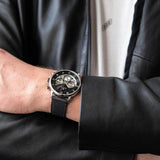 Buy Shop Tommy Hilfiger Legend Chronograph Black Dial Black Leather Strap Watch For Men - 1710565 USA Online