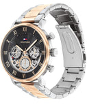 Buy Shop Tommy Hilfiger Legend Chronograph Black Dial Two Tone Steel Strap Watch For Men - 1710570 USA Online