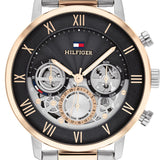 Buy Shop Tommy Hilfiger Legend Chronograph Black Dial Two Tone Steel Strap Watch For Men - 1710570 USA Online