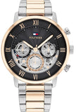 Buy Shop Tommy Hilfiger Legend Chronograph Black Dial Two Tone Steel Strap Watch For Men - 1710570 USA Online
