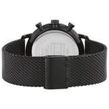 Buy Shop Tommy Hilfiger Legend Chronograph Gold Dial Black Mesh Bracelet Watch For Men - 1710568 USA Online