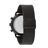 Buy Shop Tommy Hilfiger Legend Chronograph Gold Dial Black Mesh Bracelet Watch For Men - 1710568 USA Online