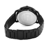 Buy Shop Tommy Hilfiger London Chronograph Black Dial Black Steel Strap Watch for Men - 1791529 USA Online