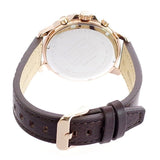 Buy Shop Tommy Hilfiger London Chronograph Blue Dial Brown Leather Strap Watch for Men - 1791532 USA Online