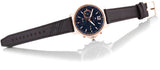 Buy Shop Tommy Hilfiger London Chronograph Blue Dial Brown Leather Strap Watch for Men - 1791532 USA Online