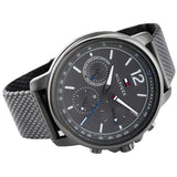Buy Shop Tommy Hilfiger London Chronograph Grey Dial Grey Mesh Bracelet Watch for Men - 1791530 USA Online