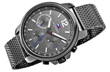 Buy Shop Tommy Hilfiger London Chronograph Grey Dial Grey Mesh Bracelet Watch for Men - 1791530 USA Online