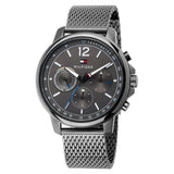 Buy Shop Tommy Hilfiger London Chronograph Grey Dial Grey Mesh Bracelet Watch for Men - 1791530 USA Online