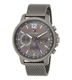 Buy Shop Tommy Hilfiger London Chronograph Grey Dial Grey Mesh Bracelet Watch for Men - 1791530 USA Online