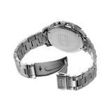 Buy Shop Tommy Hilfiger London Chronograph Quartz Blue Dial Silver Steel Strap Watch for Men - 1791534 USA Online