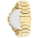 Buy Shop Tommy Hilfiger Luca Chronograph Black Dial Gold Steel Strap Watch For Men - 1710511 USA Online