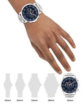 Buy Shop Tommy Hilfiger Luca Chronograph Blue Dial Silver Steel Strap Watch For Men - 1710492 USA Online