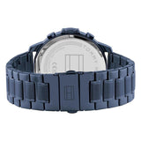 Buy Shop Tommy Hilfiger Luca Chronograph Grey Dial Blue Steel Strap Watch For Men - 1710493 USA Online