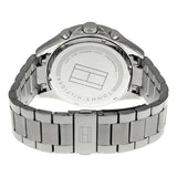 Buy Shop Tommy Hilfiger Luke Chronograph Black Dial Silver Steel Strap Watch for Men - 1791104 USA Online