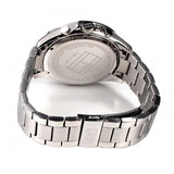 Buy Shop Tommy Hilfiger Luke Chronograph Black Dial Silver Steel Strap Watch for Men - 1791104 USA Online