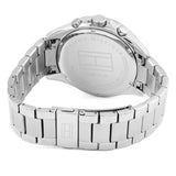 Buy Shop Tommy Hilfiger Luke Chronograph Black Dial Silver Steel Strap Watch for Men - 1791104 USA Online
