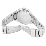 Buy Shop Tommy Hilfiger Luke Chronograph Black Dial Silver Steel Strap Watch for Men - 1791104 USA Online