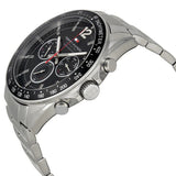 Buy Shop Tommy Hilfiger Luke Chronograph Black Dial Silver Steel Strap Watch for Men - 1791104 USA Online