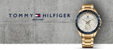 Buy Shop Tommy Hilfiger Luke Chronograph White Dial Gold Steel Strap Watch for Men - 1791121 USA Online