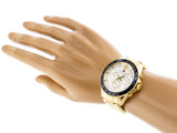 Buy Shop Tommy Hilfiger Luke Chronograph White Dial Gold Steel Strap Watch for Men - 1791121 USA Online