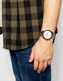 Buy Shop Tommy Hilfiger Luke Chronograph White Dial Gold Steel Strap Watch for Men - 1791121 USA Online