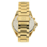 Buy Shop Tommy Hilfiger Luke Chronograph White Dial Gold Steel Strap Watch for Men - 1791121 USA Online