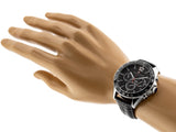 Buy Shop Tommy Hilfiger Luke Quartz Black Dial Black Leather Strap Watch for Men - 1791117 USA Online
