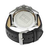 Buy Shop Tommy Hilfiger Luke Quartz Black Dial Black Leather Strap Watch for Men - 1791117 USA Online