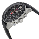 Buy Shop Tommy Hilfiger Luke Quartz Black Dial Black Leather Strap Watch for Men - 1791117 USA Online