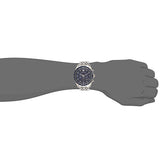 Buy Shop Tommy Hilfiger Luke Quartz Black Dial Silver Steel Strap Watch for Men - 1791120 USA Online