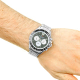 Buy Shop Tommy Hilfiger Luke Quartz Black Dial Silver Steel Strap Watch for Men - 1791120 USA Online