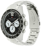 Buy Shop Tommy Hilfiger Luke Quartz Black Dial Silver Steel Strap Watch for Men - 1791120 USA Online