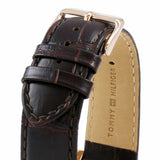 Buy Shop Tommy Hilfiger Luke Quartz White Dial Brown Leather Strap Watch for Men - 1791118 USA Online
