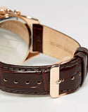 Buy Shop Tommy Hilfiger Luke Quartz White Dial Brown Leather Strap Watch for Men - 1791118 USA Online