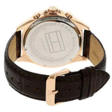 Buy Shop Tommy Hilfiger Luke Quartz White Dial Brown Leather Strap Watch for Men - 1791118 USA Online