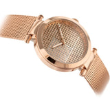 Buy Shop Tommy Hilfiger Lynn Crystals Rose Gold Dial Rose Gold Mesh Strap Watch For Women - 1781868 USA Online