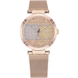 Buy Shop Tommy Hilfiger Lynn Crystals Rose Gold Dial Rose Gold Mesh Strap Watch For Women - 1781868 USA Online
