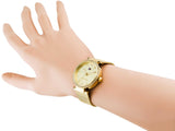 Buy Shop Tommy Hilfiger Lynn Quartz Gold Dial Gold Mesh Bracelet Watch For Women - 1781864 USA Online