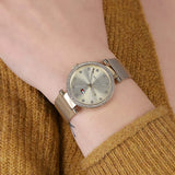 Buy Shop Tommy Hilfiger Lynn Quartz Gold Dial Gold Mesh Bracelet Watch For Women - 1781864 USA Online