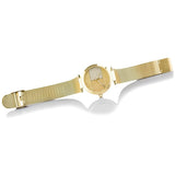 Buy Shop Tommy Hilfiger Lynn Quartz Gold Dial Gold Mesh Bracelet Watch For Women - 1781867 USA Online
