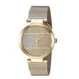 Buy Shop Tommy Hilfiger Lynn Quartz Gold Dial Gold Mesh Bracelet Watch For Women - 1781867 USA Online