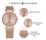 Buy Shop Tommy Hilfiger Lynn Quartz Rose Gold Dial Rose Gold Mesh Bracelet Watch For Women - 1781865 USA Online