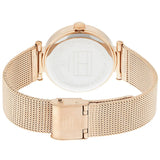 Buy Shop Tommy Hilfiger Lynn Quartz Rose Gold Dial Rose Gold Mesh Bracelet Watch For Women - 1781865 USA Online