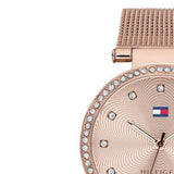 Buy Shop Tommy Hilfiger Lynn Quartz Rose Gold Dial Rose Gold Mesh Bracelet Watch For Women - 1781865 USA Online