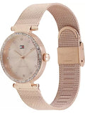 Buy Shop Tommy Hilfiger Lynn Quartz Rose Gold Dial Rose Gold Mesh Bracelet Watch For Women - 1781865 USA Online