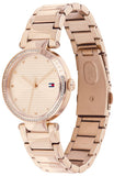 Buy Shop Tommy Hilfiger Lynn Quartz Rose Gold Dial Rose Gold Steel Strap Watch For Women - 1782237 USA Online