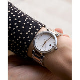 Buy Shop Tommy Hilfiger Lynn Quartz White Dial Two Tone Steel Strap Watch For Women - 1782236 USA Online