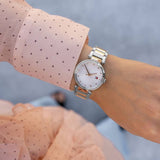 Buy Shop Tommy Hilfiger Lynn Quartz White Dial Two Tone Steel Strap Watch For Women - 1782236 USA Online