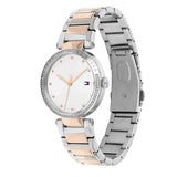 Buy Shop Tommy Hilfiger Lynn Quartz White Dial Two Tone Steel Strap Watch For Women - 1782236 USA Online